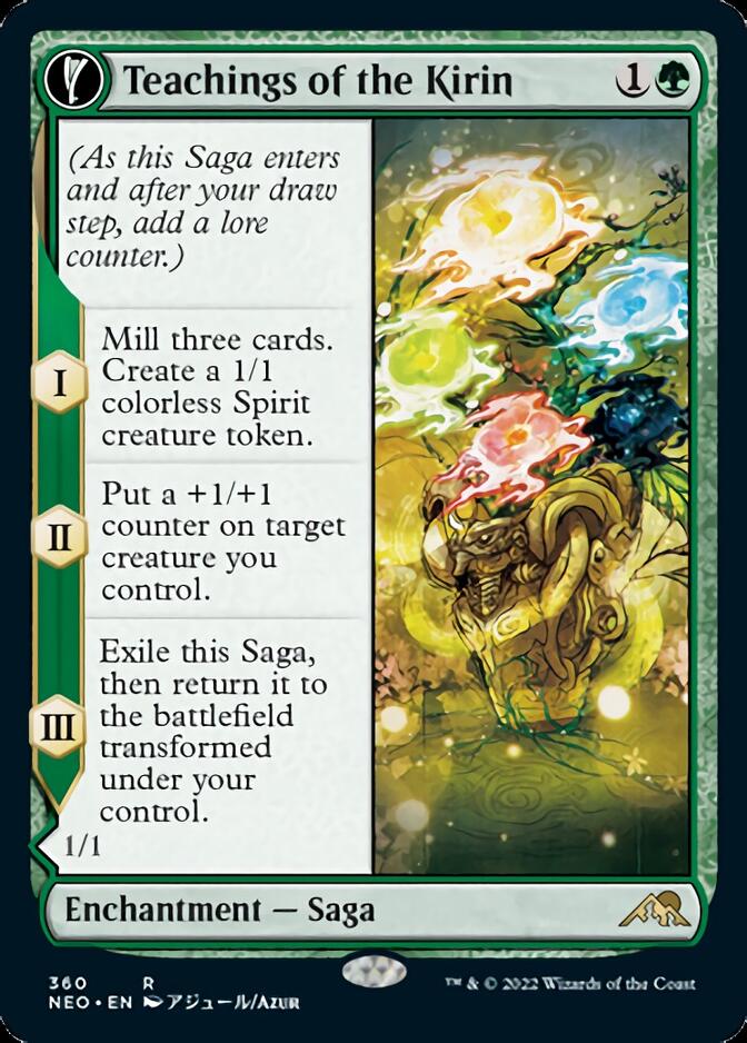 Teachings of the Kirin // Kirin-Touched Orochi (Showcase Soft Glow) [Kamigawa: Neon Dynasty] | Game Master's Emporium (The New GME)