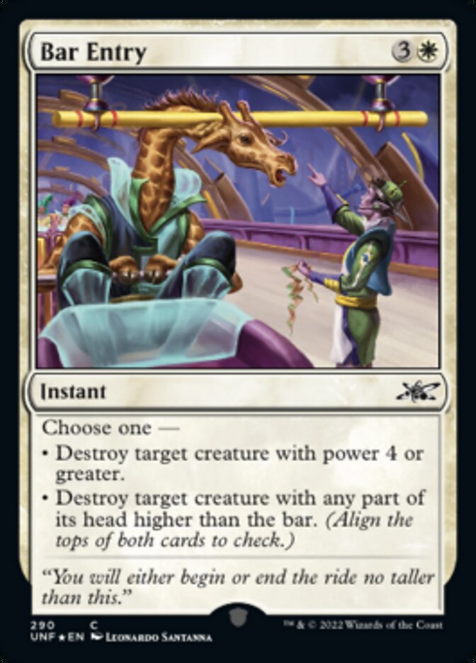 Bar Entry (Galaxy Foil) [Unfinity] | Game Master's Emporium (The New GME)