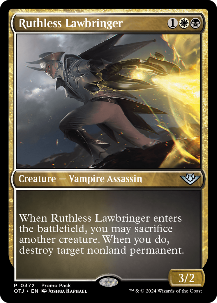 Ruthless Lawbringer (Promo Pack) [Outlaws of Thunder Junction Promos] | Game Master's Emporium (The New GME)