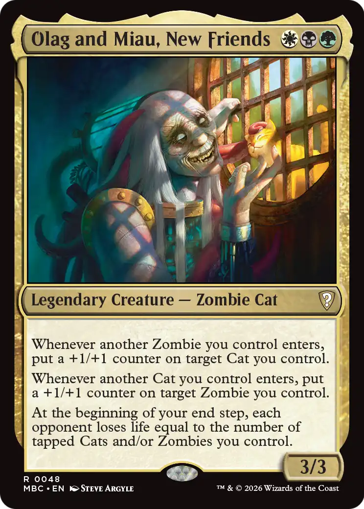 Olag and Miau, New Friends [Mystery Booster: Commander Edition] | Game Master's Emporium (The New GME)