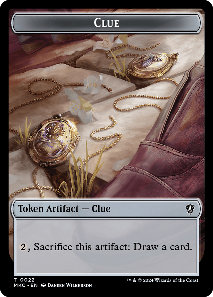 Clue // Food Double-Sided Token [Murders at Karlov Manor Commander Tokens] | Game Master's Emporium (The New GME)
