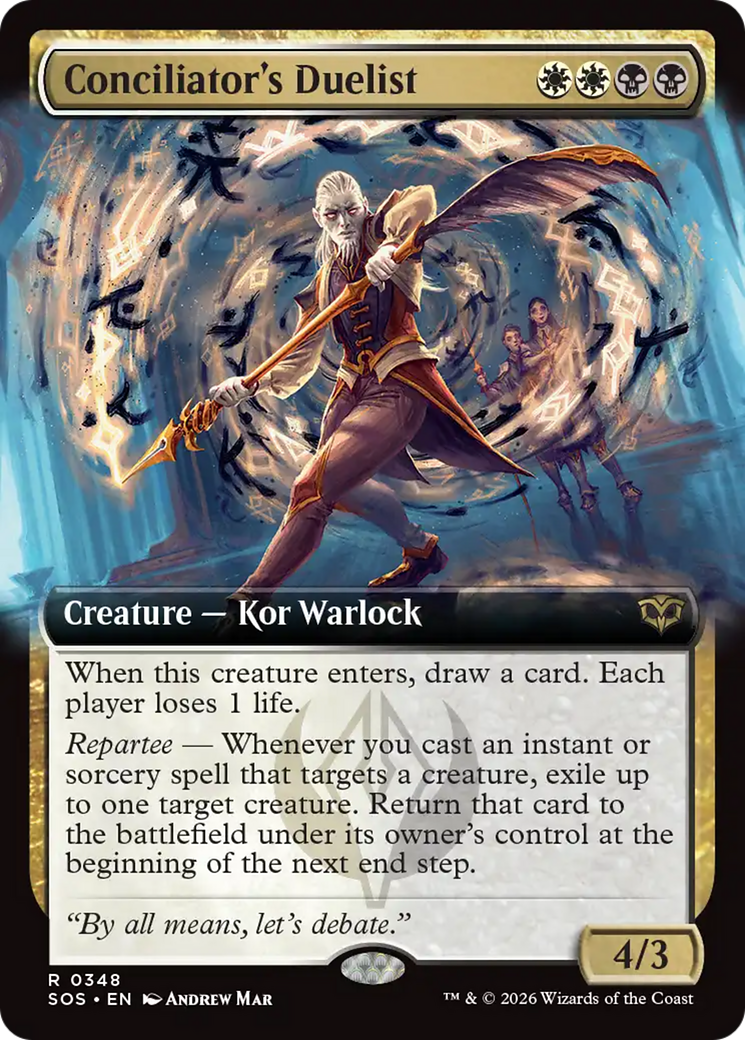 Conciliator's Duelist (Extended Art) [Secrets of Strixhaven] | Game Master's Emporium (The New GME)