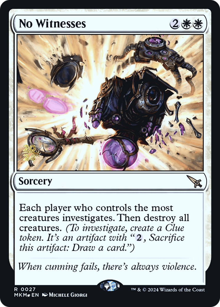 No Witnesses [Murders at Karlov Manor Prerelease Promos] | Game Master's Emporium (The New GME)