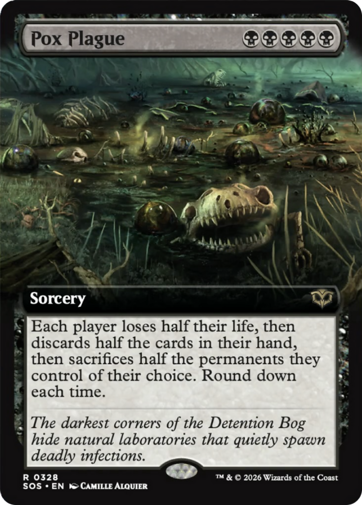 Pox Plague (Extended Art) [Secrets of Strixhaven] | Game Master's Emporium (The New GME)