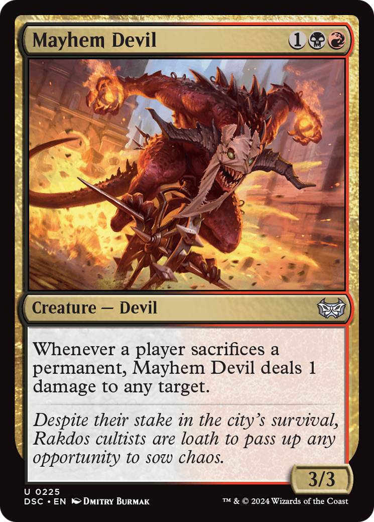 Mayhem Devil [Duskmourn: House of Horror Commander] | Game Master's Emporium (The New GME)