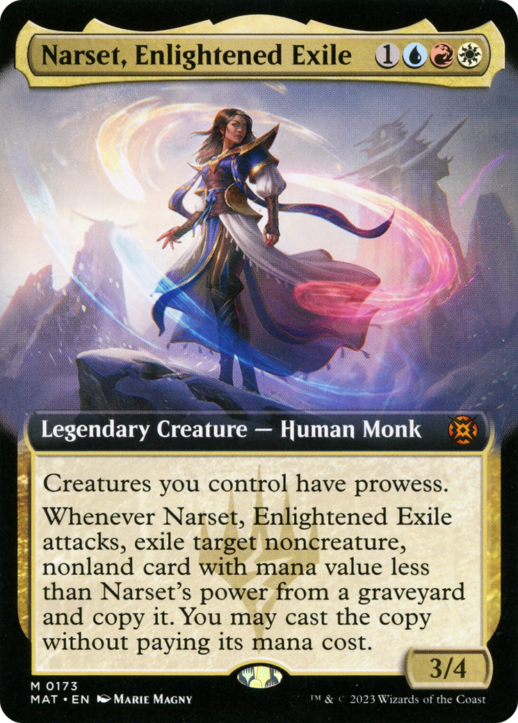 Narset, Enlightened Exile (Extended Art) [March of the Machine: The Aftermath] | Game Master's Emporium (The New GME)