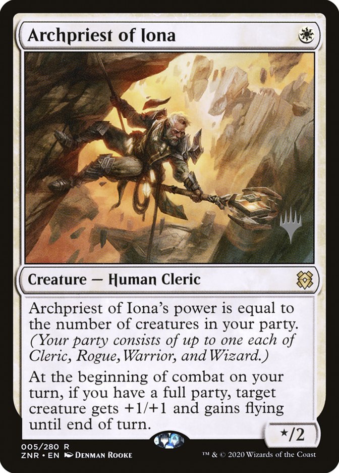 Archpriest of Iona (Promo Pack) [Zendikar Rising Promos] | Game Master's Emporium (The New GME)