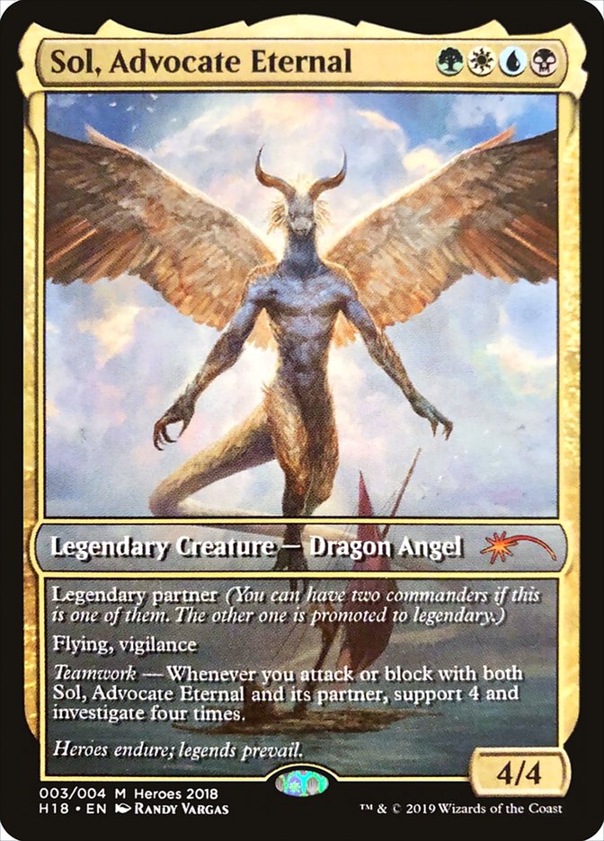 Sol, Advocate Eternal [Heroes of the Realm 2018] | Game Master's Emporium (The New GME)