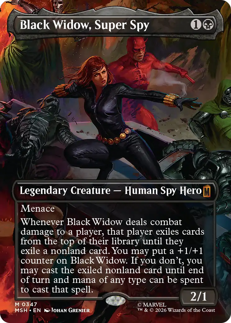 Black Widow, Super Spy (Borderless) (0347) [Marvel Super Heroes] | Game Master's Emporium (The New GME)