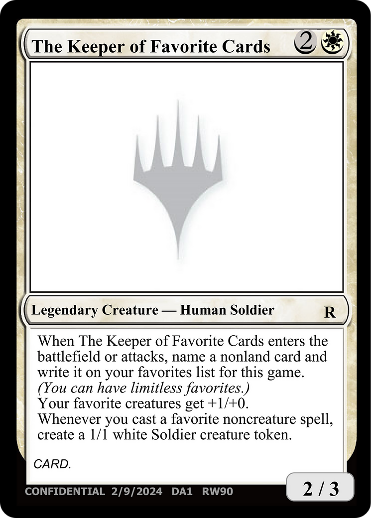 The Keeper of Favorite Cards [Unknown Event] | Game Master's Emporium (The New GME)