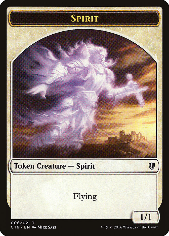 Spirit (006) // Bird (002) Double-Sided Token [Commander 2016 Tokens] | Game Master's Emporium (The New GME)