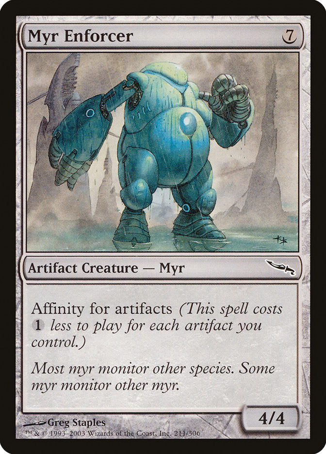 Myr Enforcer [Mirrodin] | Game Master's Emporium (The New GME)