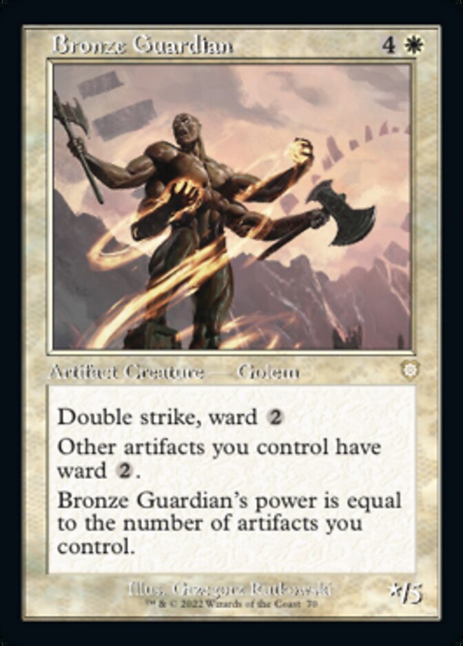 Bronze Guardian (Retro) [The Brothers' War Commander] | Game Master's Emporium (The New GME)