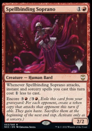 Spellbinding Soprano (Promo Pack) [Streets of New Capenna Commander Promos] | Game Master's Emporium (The New GME)