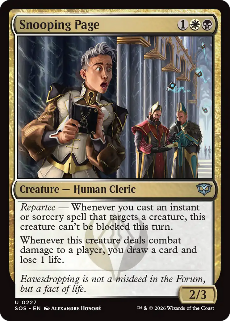 Snooping Page [Secrets of Strixhaven] | Game Master's Emporium (The New GME)