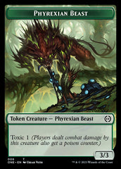 Rebel // Phyrexian Beast Double-Sided Token [Phyrexia: All Will Be One Tokens] | Game Master's Emporium (The New GME)