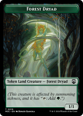 Forest Dryad // Boar Double-Sided Token [Modern Horizons 3 Commander Tokens] | Game Master's Emporium (The New GME)