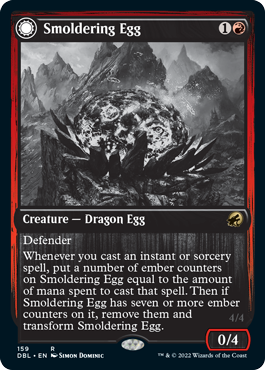 Smoldering Egg // Ashmouth Dragon [Innistrad: Double Feature] | Game Master's Emporium (The New GME)