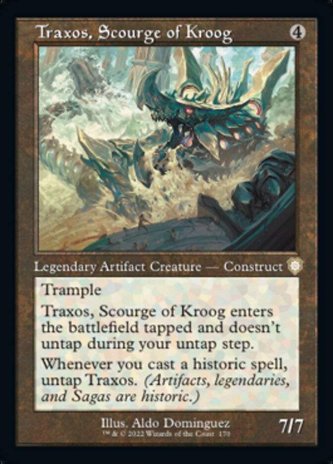 Traxos, Scourge of Kroog (Retro) [The Brothers' War Commander] | Game Master's Emporium (The New GME)