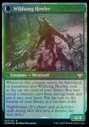 Howlpack Piper // Wildsong Howler [Innistrad: Crimson Vow Prerelease Promos] | Game Master's Emporium (The New GME)