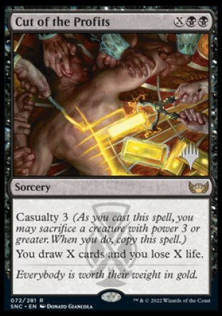 Cut of the Profits (Promo Pack) [Streets of New Capenna Promos] | Game Master's Emporium (The New GME)