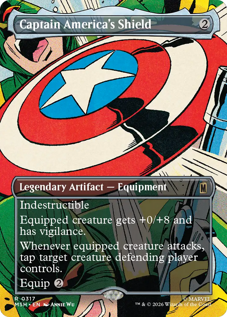 Captain America's Shield (Borderless) (0317) [Marvel Super Heroes] | Game Master's Emporium (The New GME)