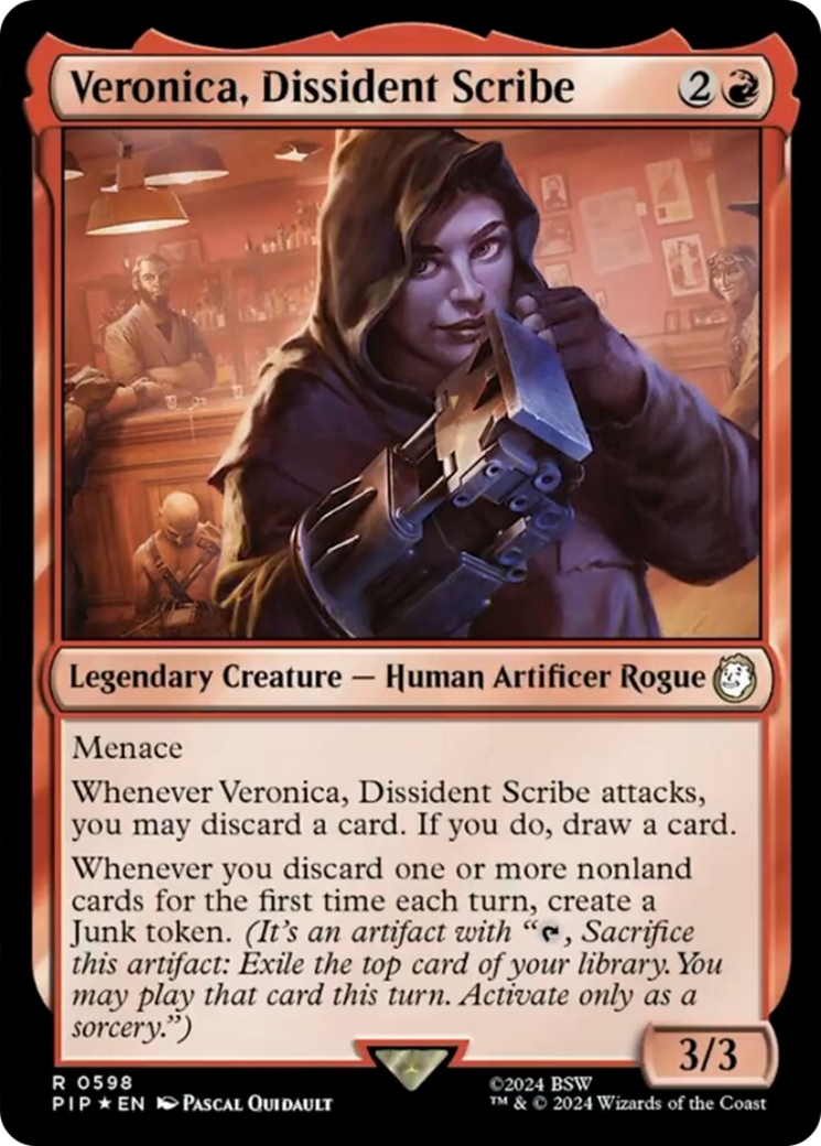Veronica, Dissident Scribe (Surge Foil) [Fallout] | Game Master's Emporium (The New GME)