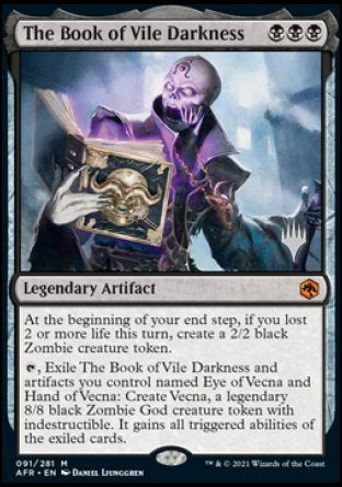 The Book of Vile Darkness (Promo Pack) [Dungeons & Dragons: Adventures in the Forgotten Realms Promos] | Game Master's Emporium (The New GME)