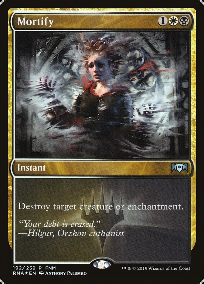 Mortify (FNM) [Ravnica Allegiance Promos] | Game Master's Emporium (The New GME)