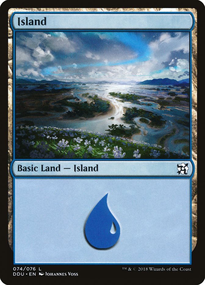 Island (74) [Duel Decks: Elves vs. Inventors] | Game Master's Emporium (The New GME)