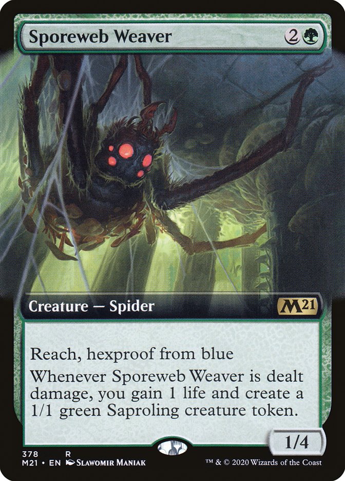 Sporeweb Weaver (Extended Art) [Core Set 2021] | Game Master's Emporium (The New GME)