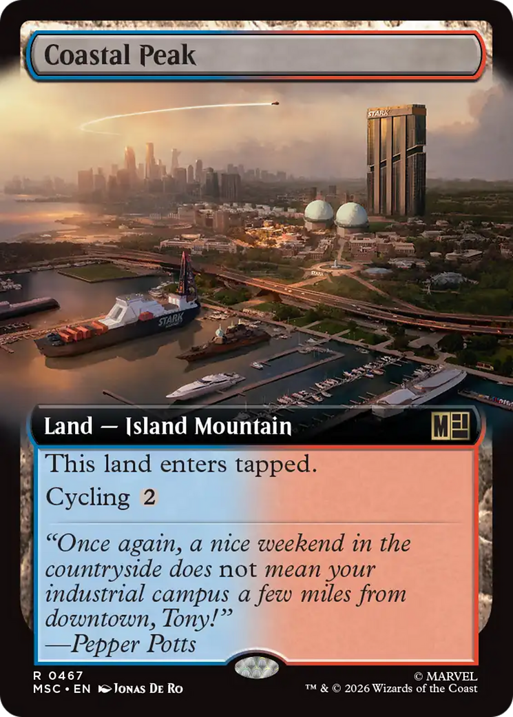 Coastal Peak (Extended Art) [Marvel Super Heroes Commander] | Game Master's Emporium (The New GME)