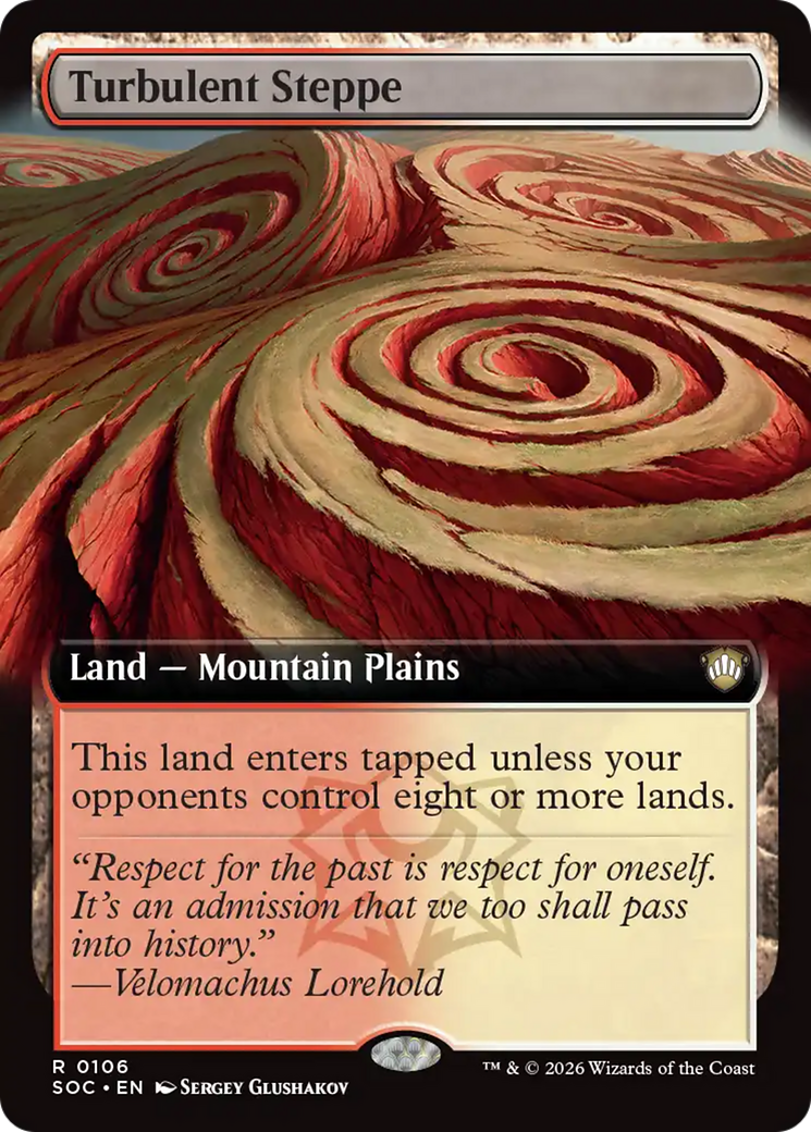 Turbulent Steppe (Extended Art) [Secrets of Strixhaven Commander] | Game Master's Emporium (The New GME)