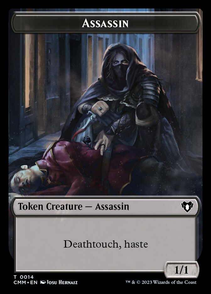 Treasure // Assassin Double-Sided Token [Commander Masters Tokens] | Game Master's Emporium (The New GME)