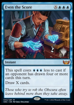 Even the Score (Promo Pack) [Streets of New Capenna Promos] | Game Master's Emporium (The New GME)