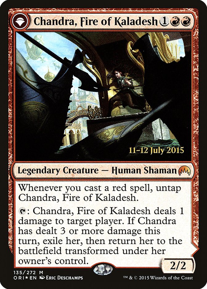 Chandra, Fire of Kaladesh // Chandra, Roaring Flame [Magic Origins Prerelease Promos] | Game Master's Emporium (The New GME)
