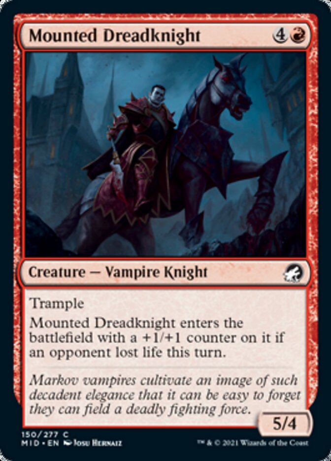 Mounted Dreadknight [Innistrad: Midnight Hunt] | Game Master's Emporium (The New GME)