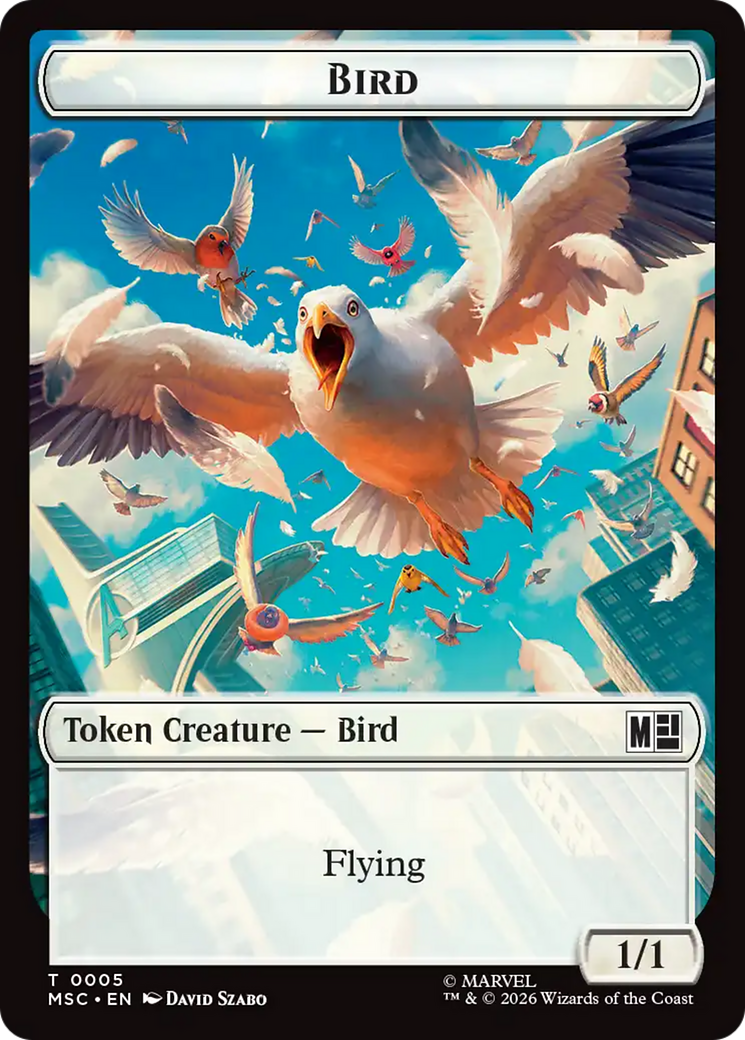 Treasure (022) // Bird (005) Double-Sided Token [Marvel Super Heroes Commander Tokens] | Game Master's Emporium (The New GME)