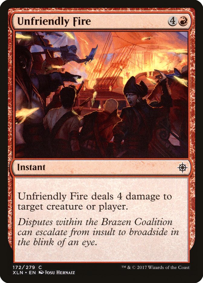 Unfriendly Fire [Ixalan] | Game Master's Emporium (The New GME)