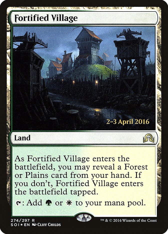 Fortified Village [Shadows over Innistrad Prerelease Promos] | Game Master's Emporium (The New GME)