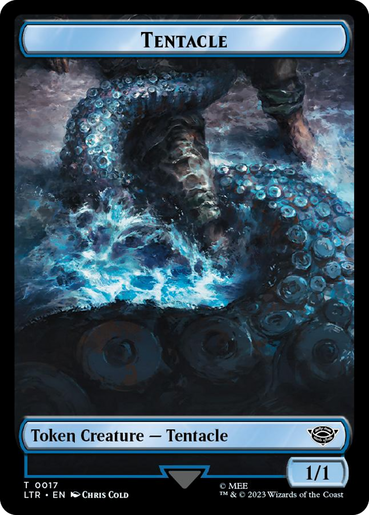 Tentacle // Food (0022) Double-Sided Token (Surge Foil) [The Lord of the Rings: Tales of Middle-Earth Tokens] | Game Master's Emporium (The New GME)
