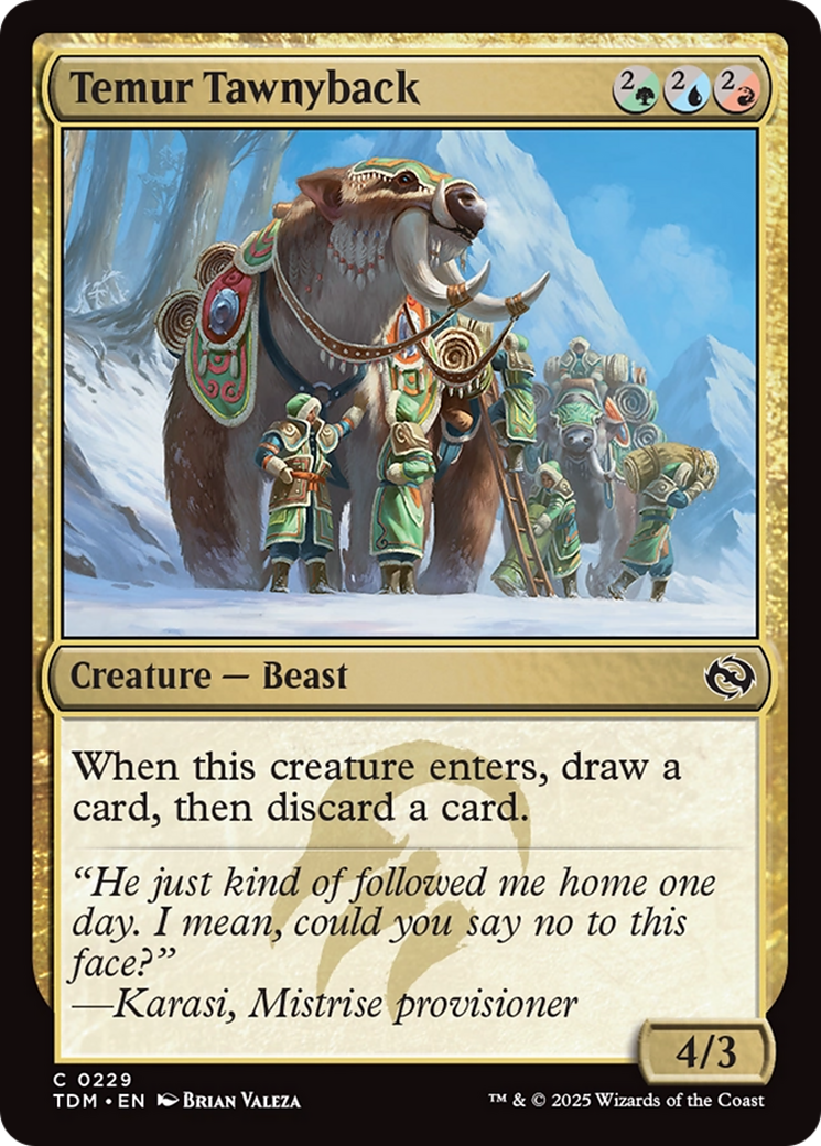 Temur Tawnyback [Tarkir: Dragonstorm] | Game Master's Emporium (The New GME)