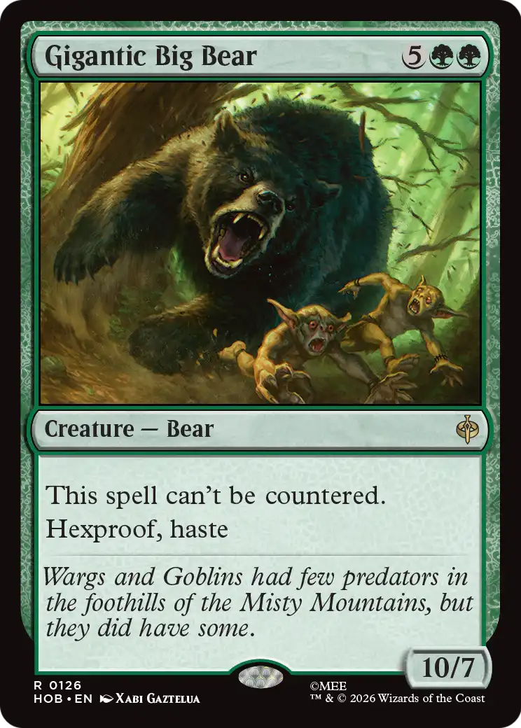Gigantic Big Bear [The Hobbit] | Game Master's Emporium (The New GME)
