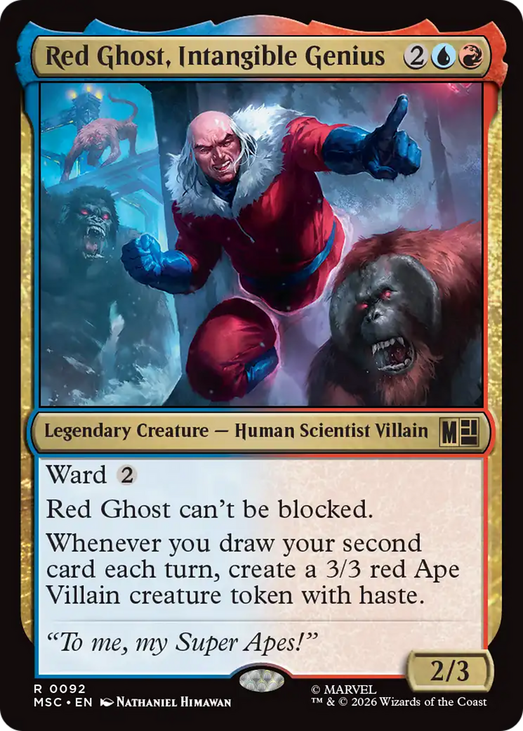 Red Ghost, Intangible Genius (Surge Foil) [Marvel Super Heroes Commander] | Game Master's Emporium (The New GME)