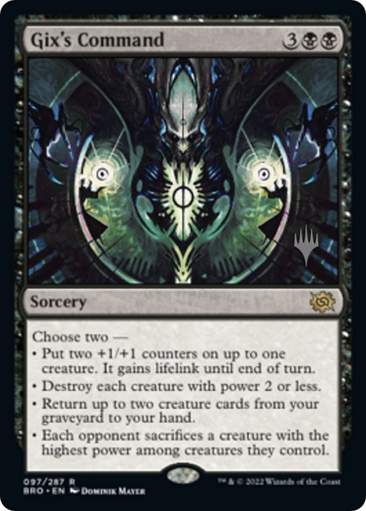 Gix's Command (Promo Pack) [The Brothers' War Promos] | Game Master's Emporium (The New GME)