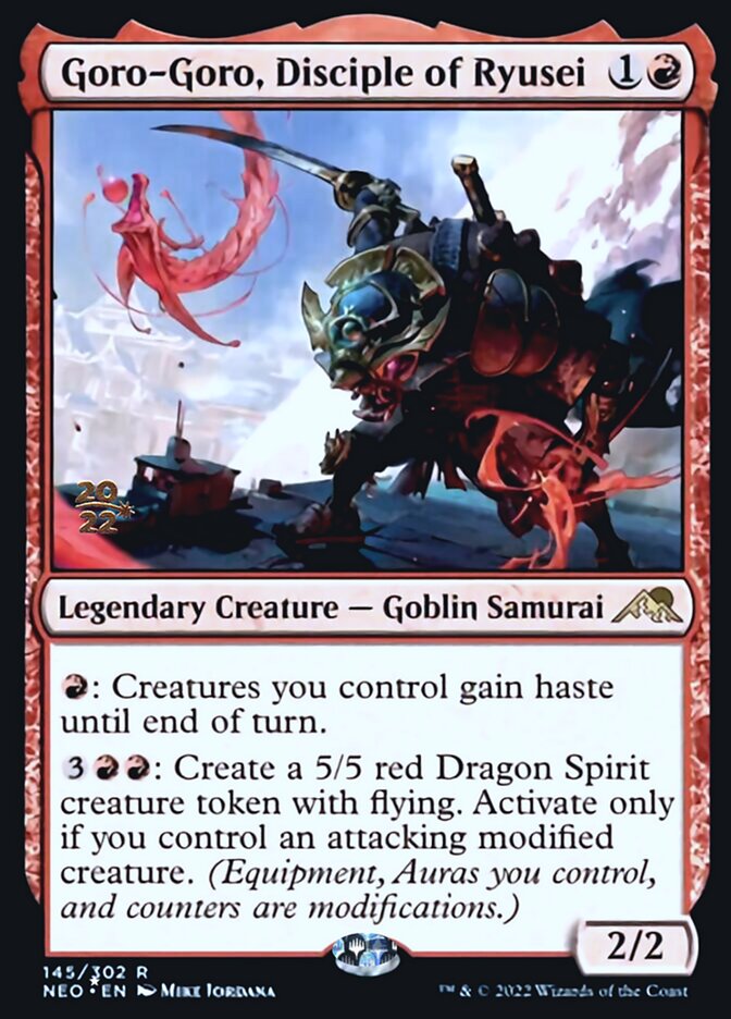 Goro-Goro, Disciple of Ryusei [Kamigawa: Neon Dynasty Prerelease Promos] | Game Master's Emporium (The New GME)