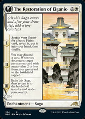The Restoration of Eiganjo // Architect of Restoration (Showcase Soft Glow) [Kamigawa: Neon Dynasty] | Game Master's Emporium (The New GME)