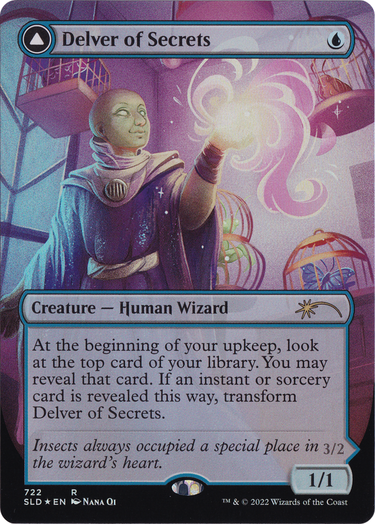 Delver of Secrets // Insectile Aberration (Borderless) [Secret Lair: From Cute to Brute] | Game Master's Emporium (The New GME)