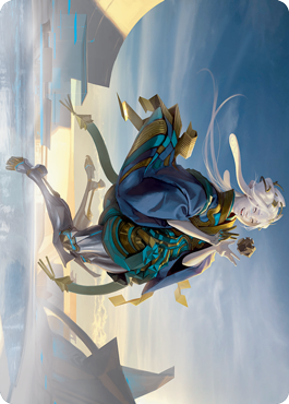 Moonfolk Puzzlemaker Art Card [Kamigawa: Neon Dynasty Art Series] | Game Master's Emporium (The New GME)
