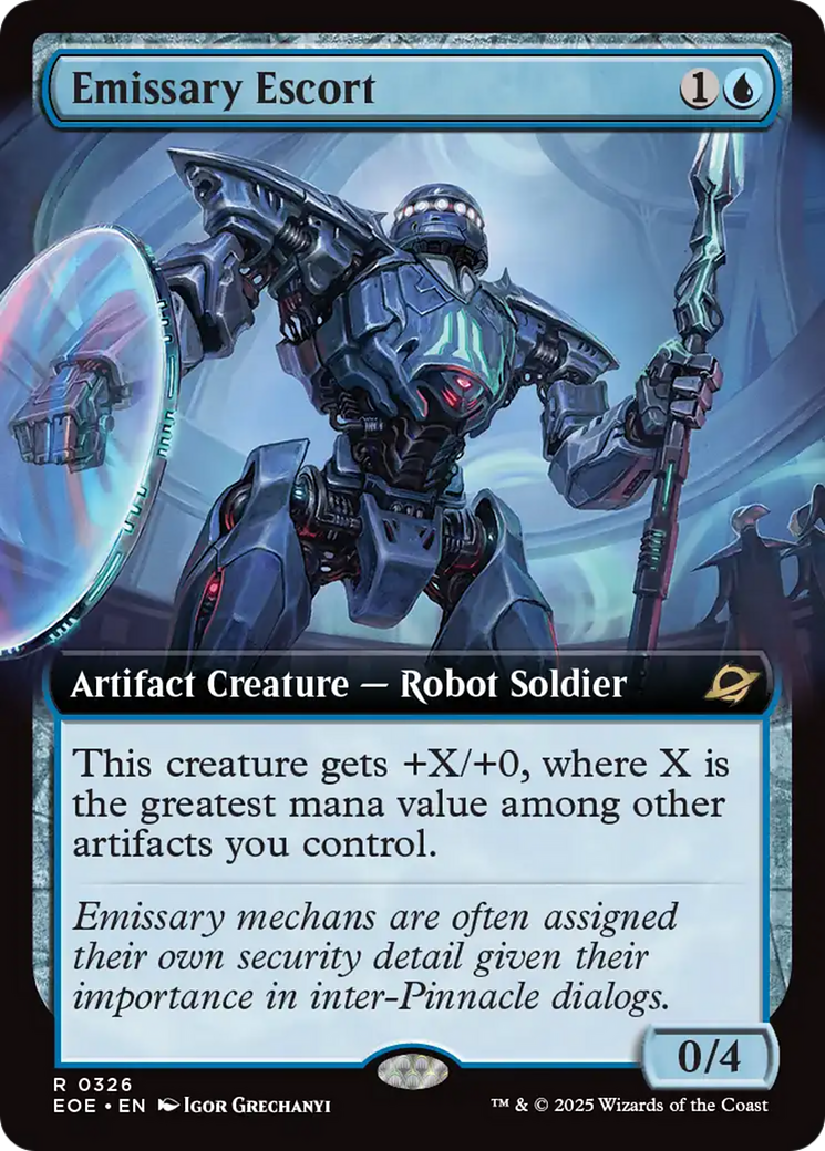 Emissary Escort (Extended Art) [Edge of Eternities] | Game Master's Emporium (The New GME)